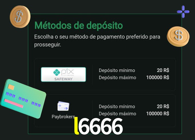 O cassino l6666 oferece uma grande variedade de métodos de pagamento