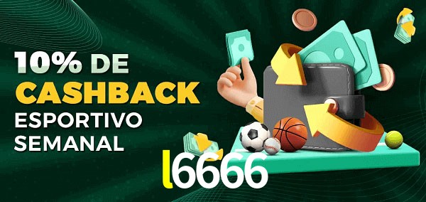 10% de bônus de cashback na l6666
