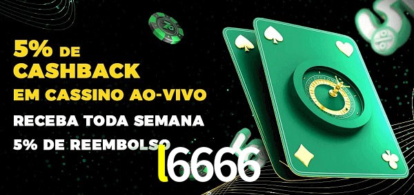 Promoções do cassino ao Vivo l6666